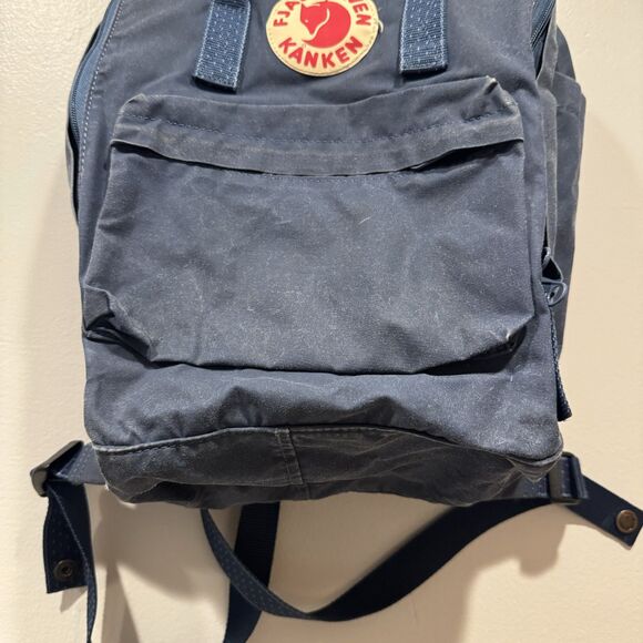 Fjallraven Kanken Classic Canvas Backpack Faded Deep Blue Unisex Travel School - Picture 3 of 16